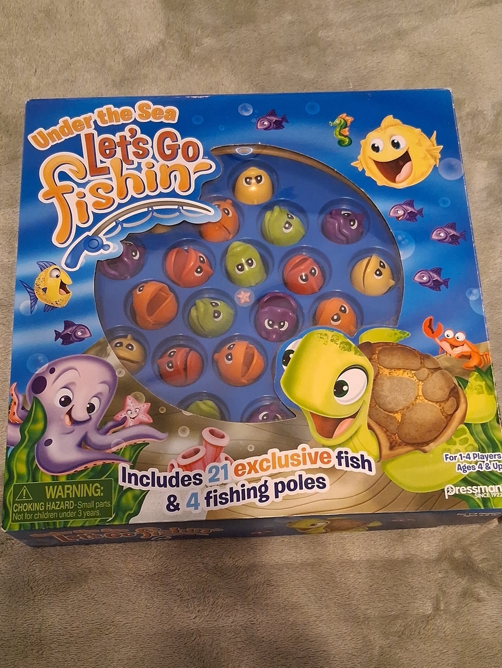 Pressman Let's Go Fishin' Under the Sea Fishing Game